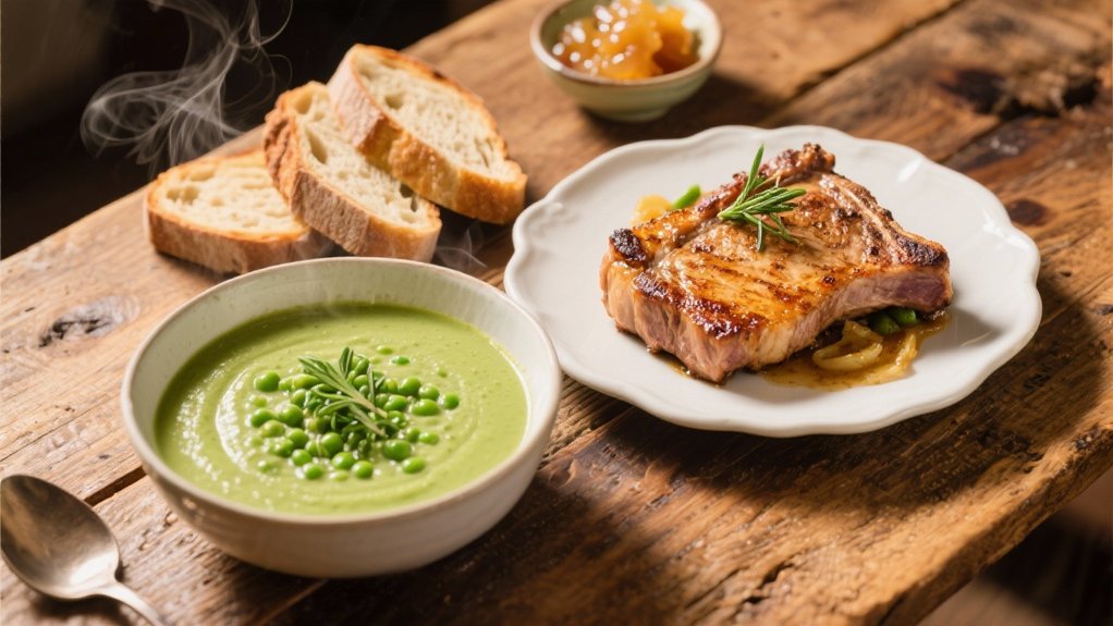 savory pork chops elevate soup