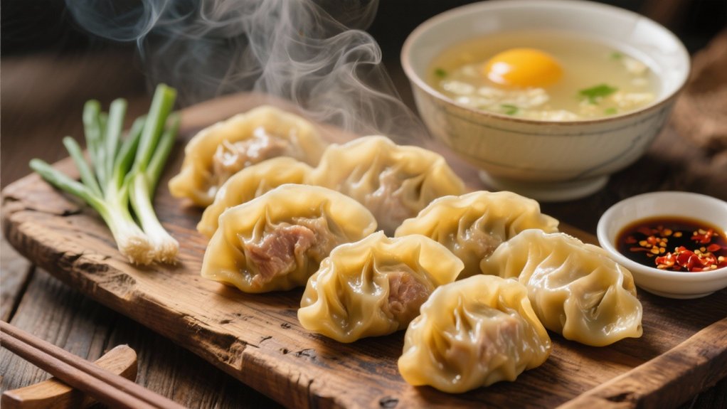 savory pork dumplings pairing
