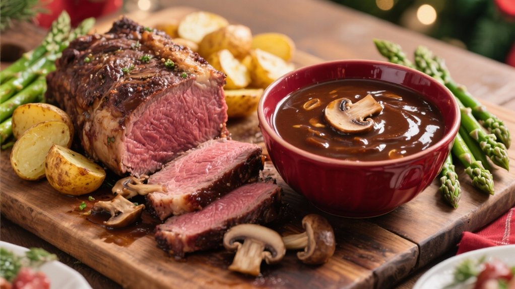 savory red wine gravy