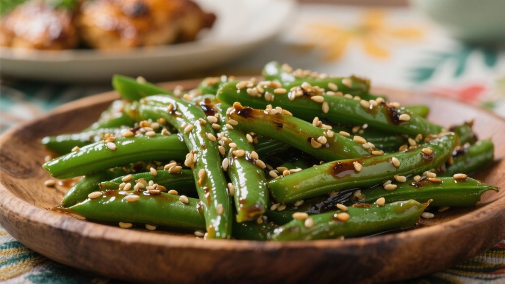 savory sesame green beans