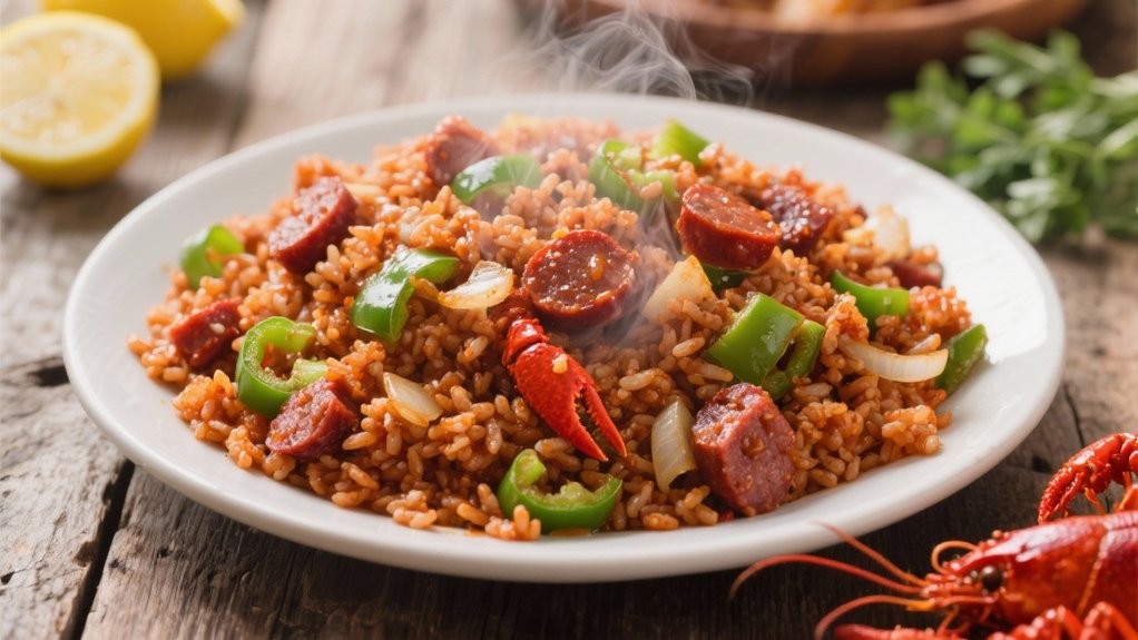 savory smoky dirty rice