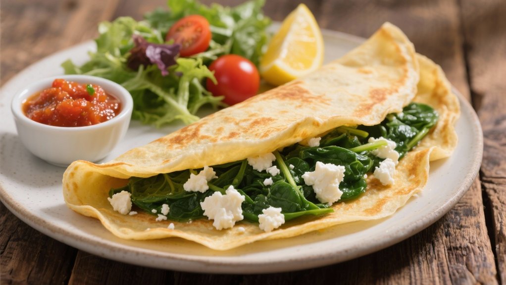 savory spinach feta filling