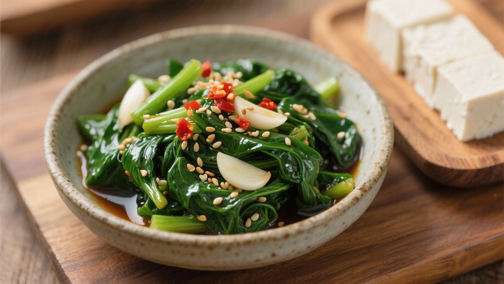 savory spinach side dish