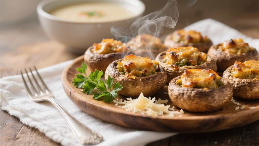 savory stuffed mushroom appetizers