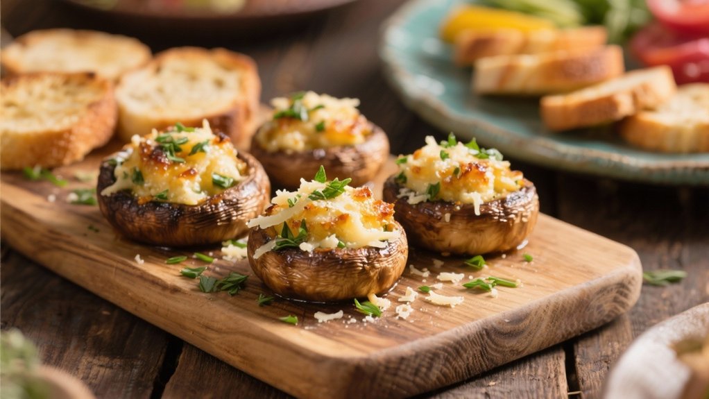 savory stuffed mushroom delights