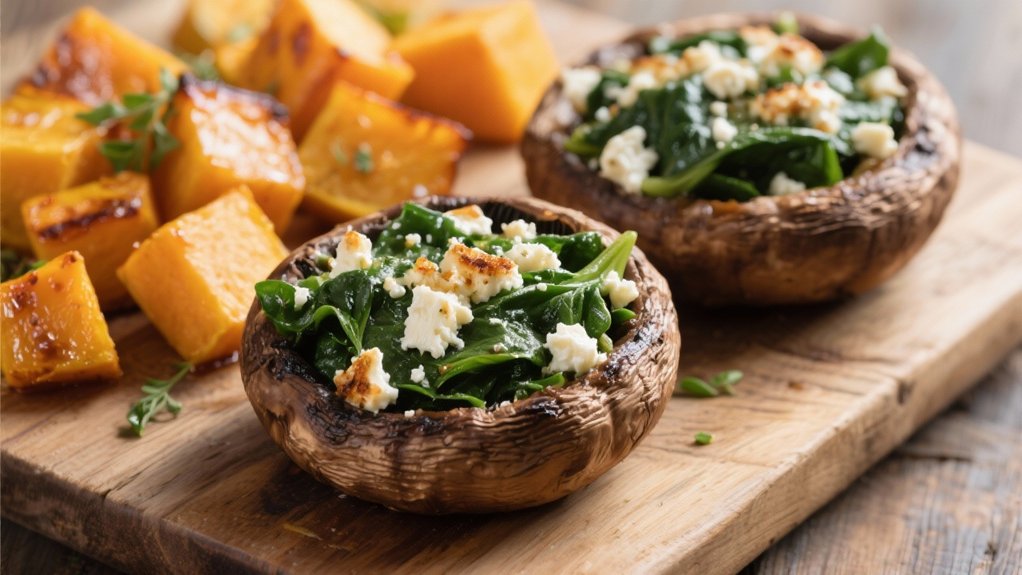 savory stuffed portobello mushrooms