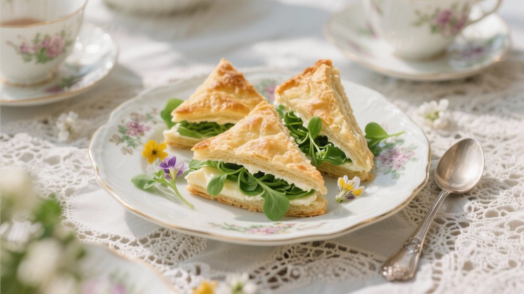 savory watercress butter sandwiches
