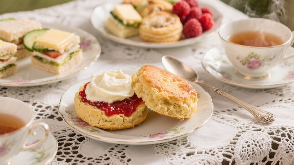 scones cream jam delight