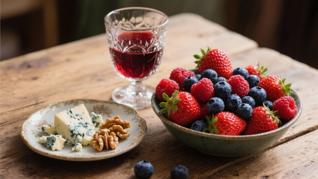 seasonal berries enhance port