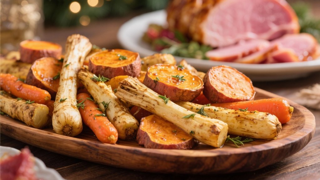 seasonal roasted root vegetables