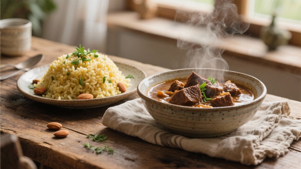 seasoned rice absorbs flavor