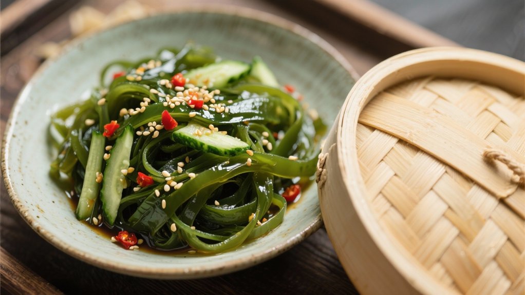 seaweed salad enhances meals