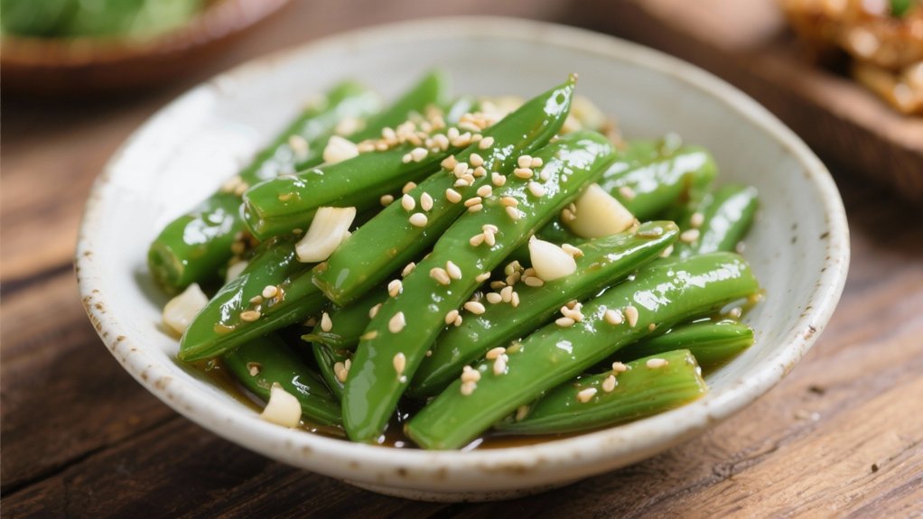 sesame garlic green beans delight