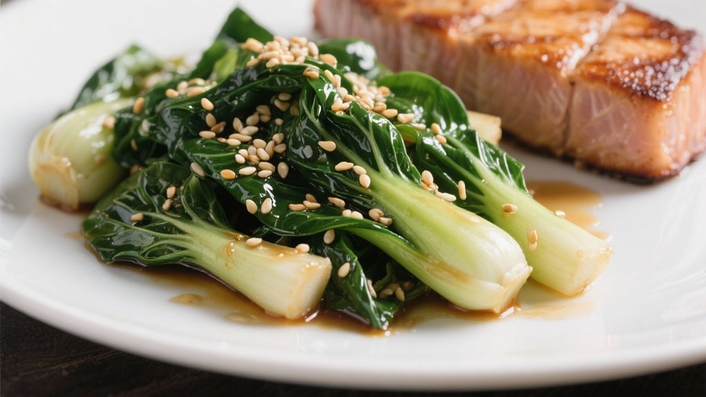 sesame ginger bok choy side