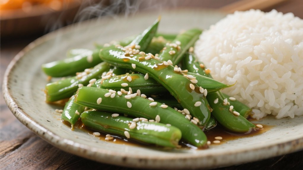 sesame green beans side dish