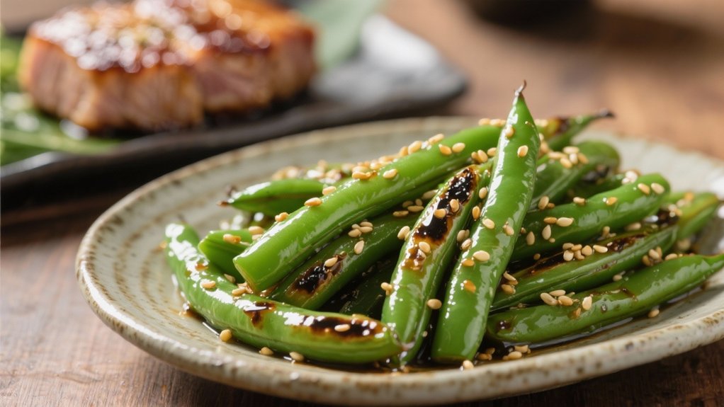 sesame green beans side dish