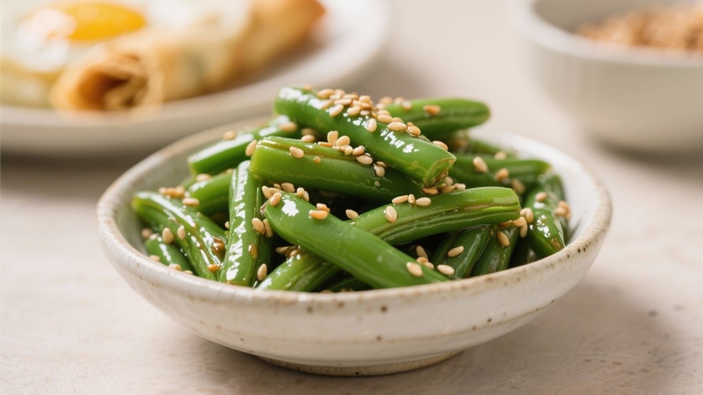 sesame oil green beans