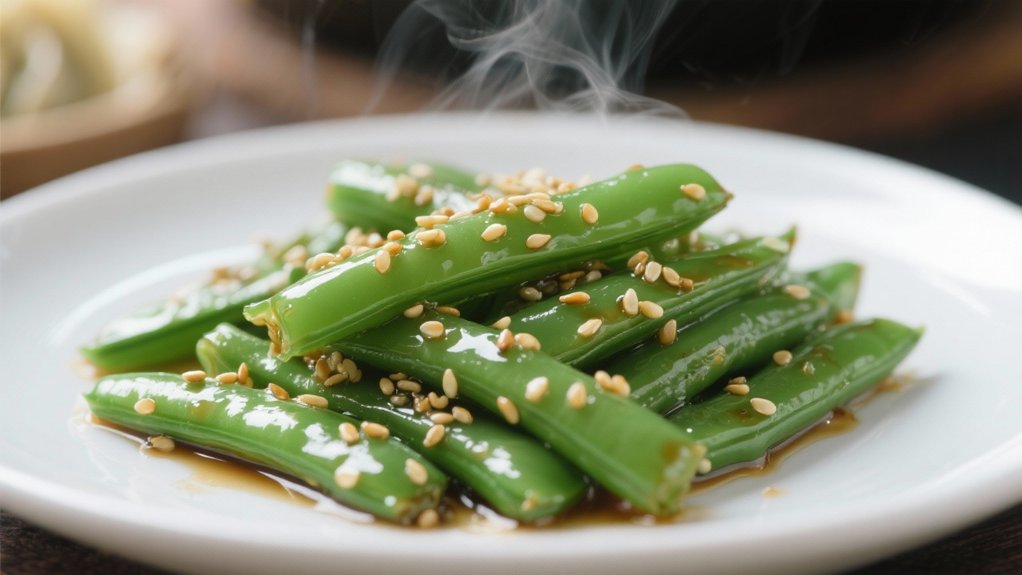 sesame oil green beans