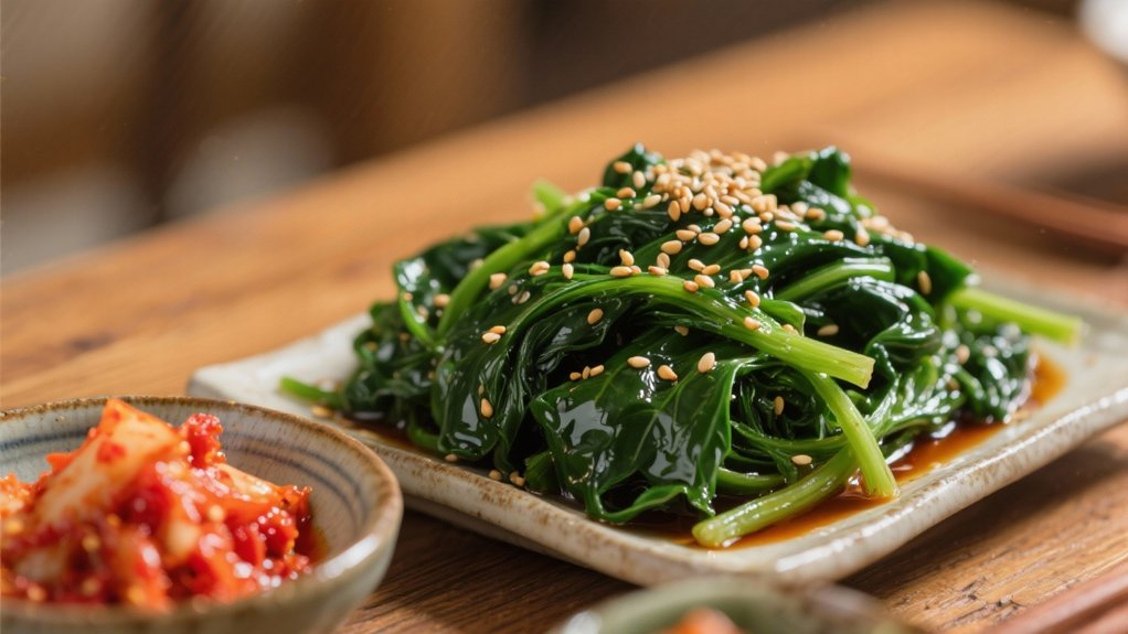sesame oil spinach banchan