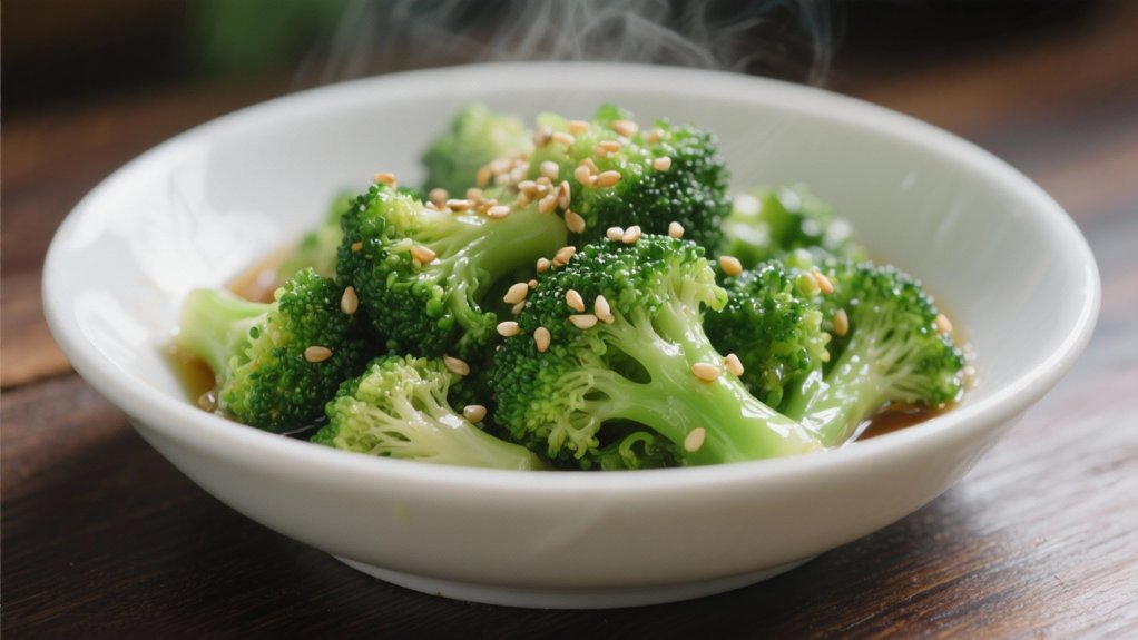 sesame oil steamed broccoli