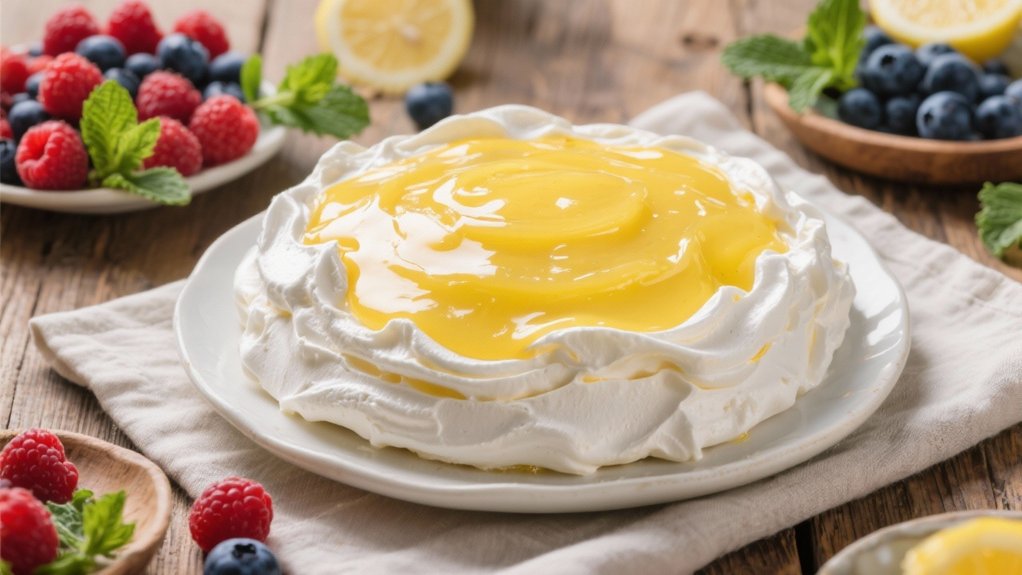 showstopper lemon pavlova dessert