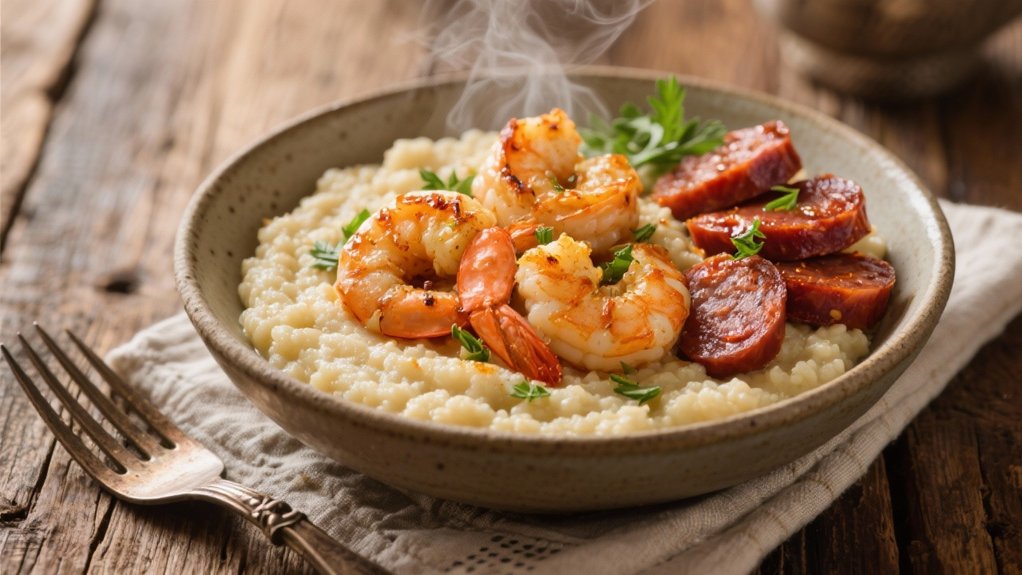 shrimp sausage grits flavor harmony