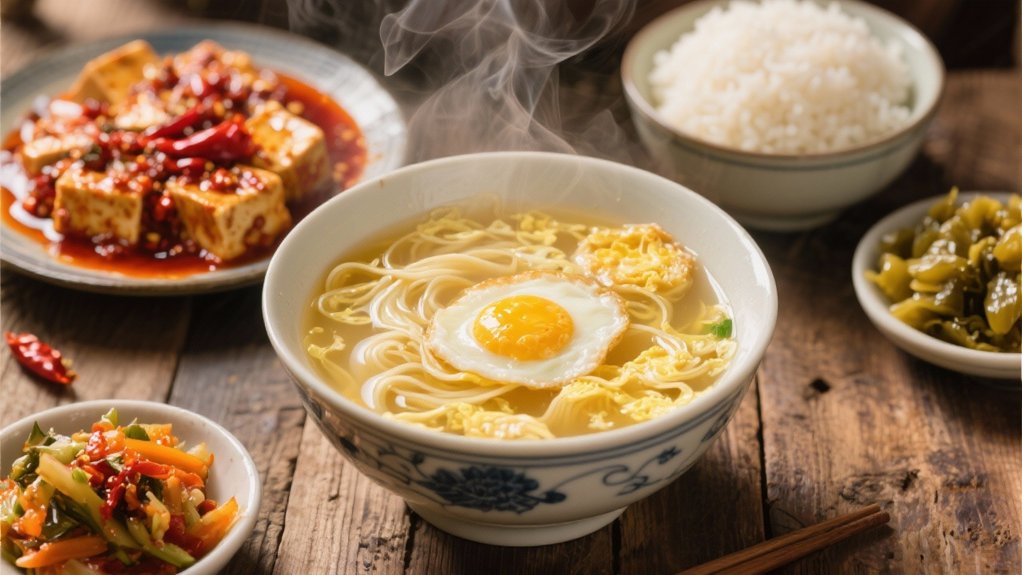 silky comforting egg drop soup