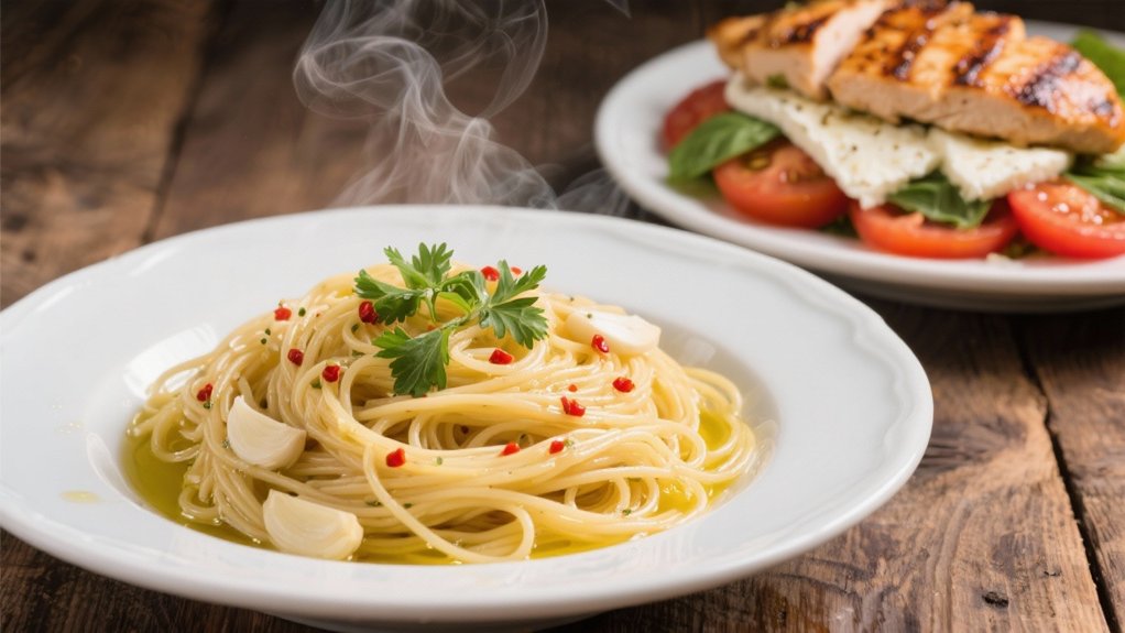 simple pasta elegant pairing
