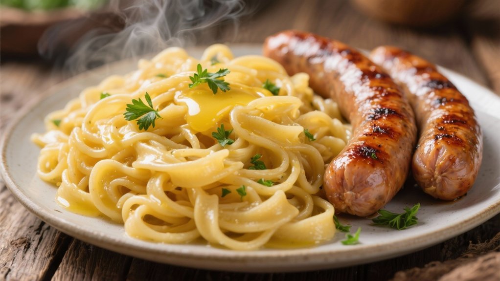 simple satisfying buttered noodles