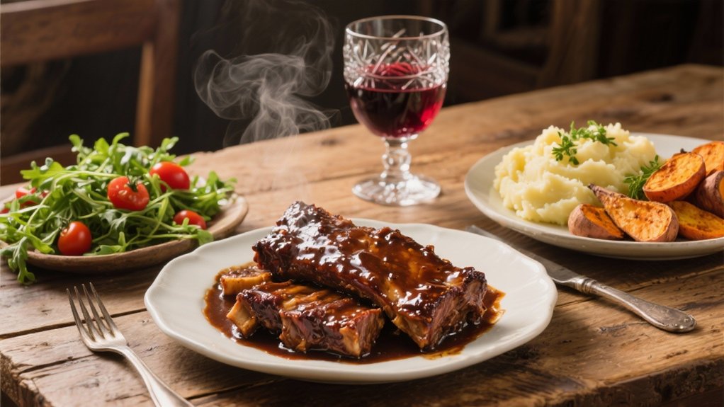 slow cooked meaty wine delight