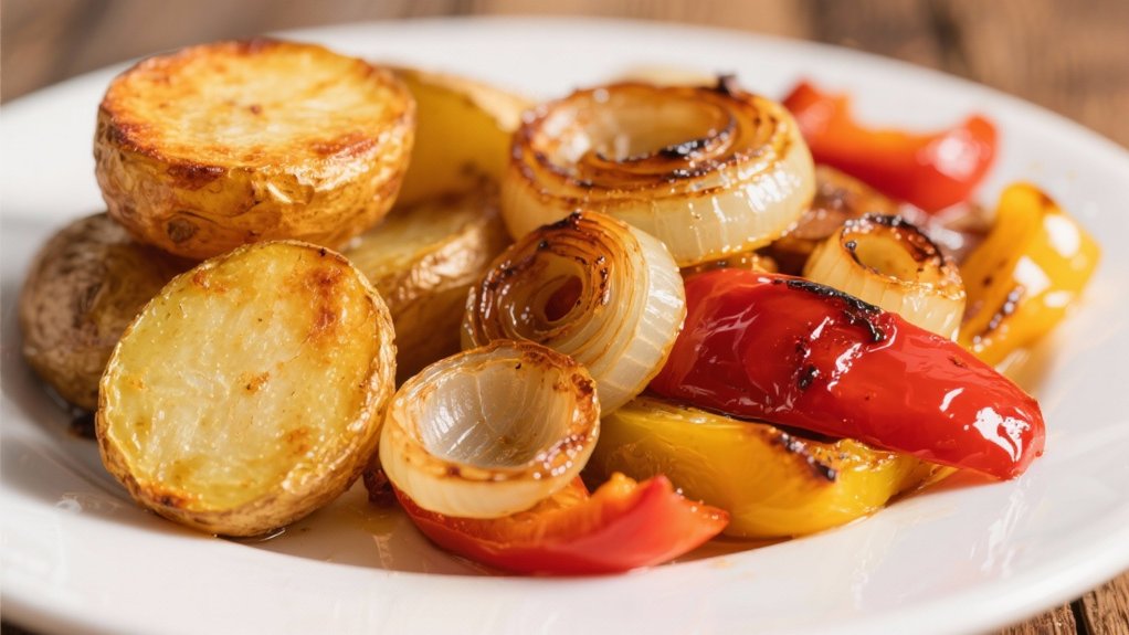 slow cooked sweet peppers