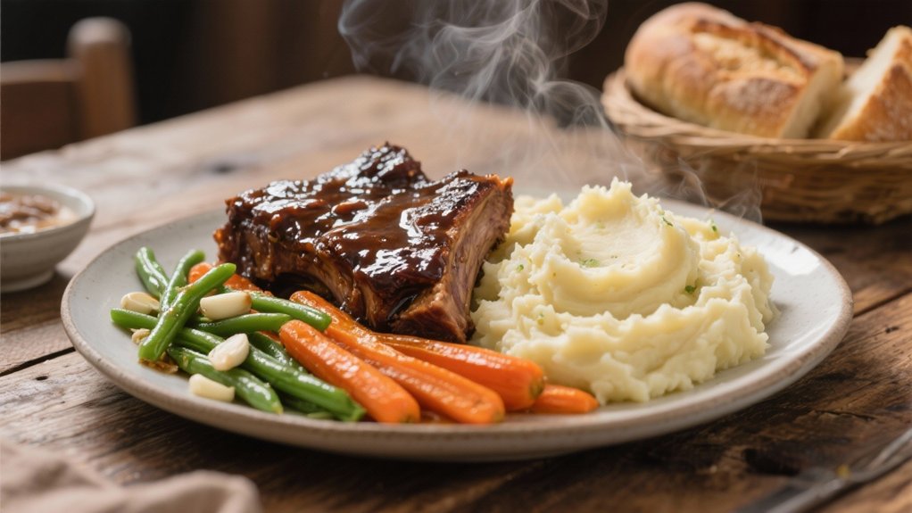 slow cooked tender short ribs