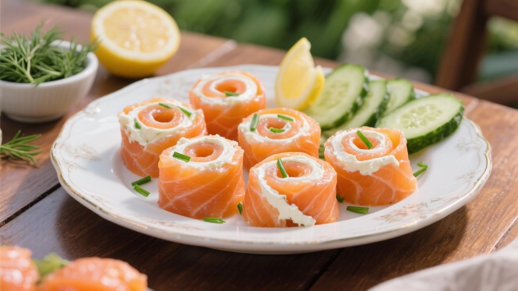 smoked salmon cream cheese pinwheels