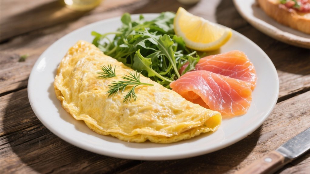 smoked salmon omelette sophistication