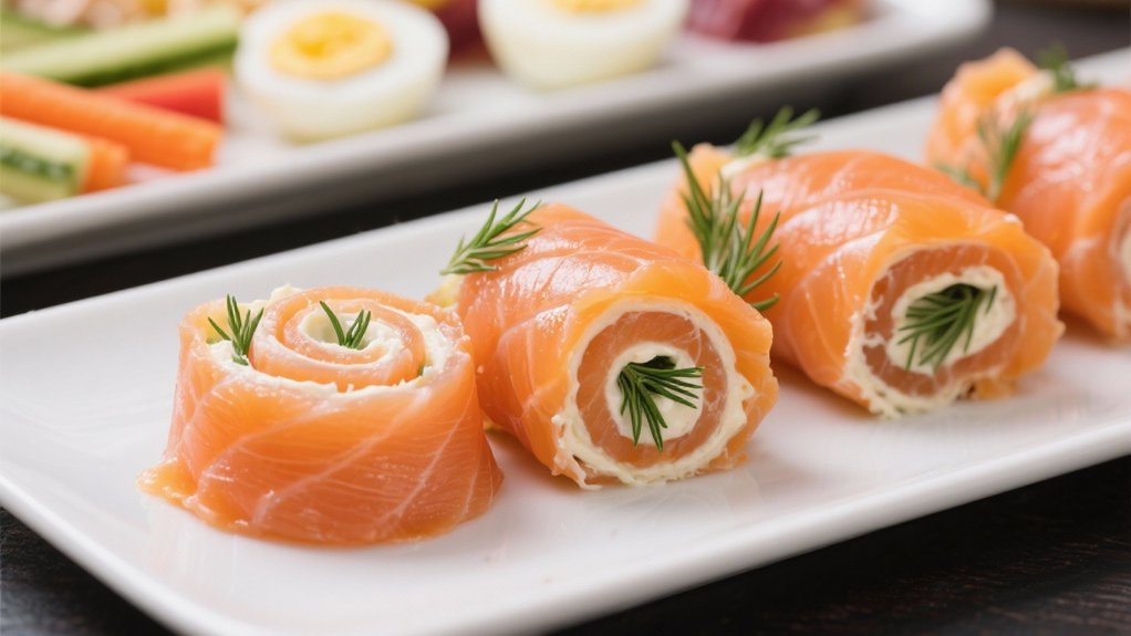 smoked salmon pinwheels recipe