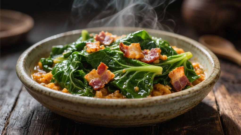 smoky bacon collard greens