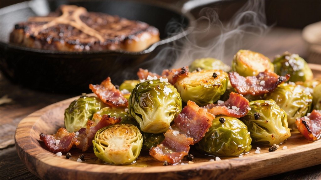 smoky bacon crispy brussels sprouts