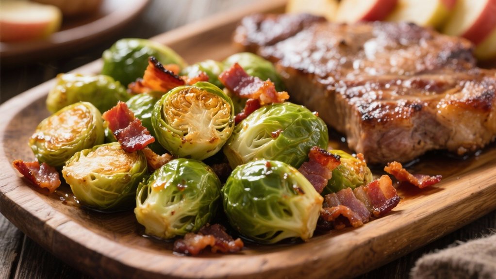 smoky bacon roasted sprouts