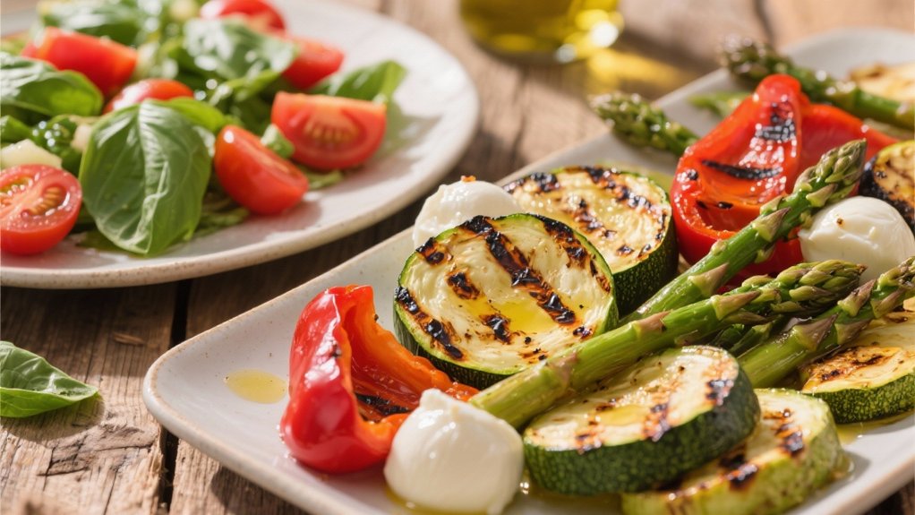 smoky caramelized grilled vegetables