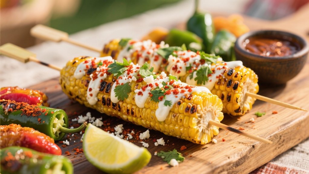 smoky creamy grilled corn