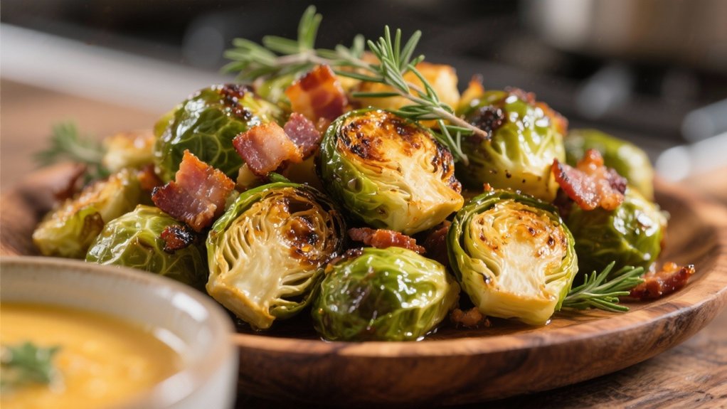smoky crispy brussels sprouts