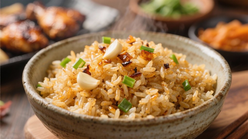 smoky garlic fried rice