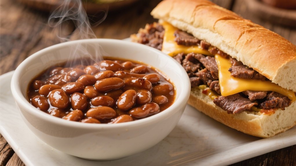 smoky hearty baked beans