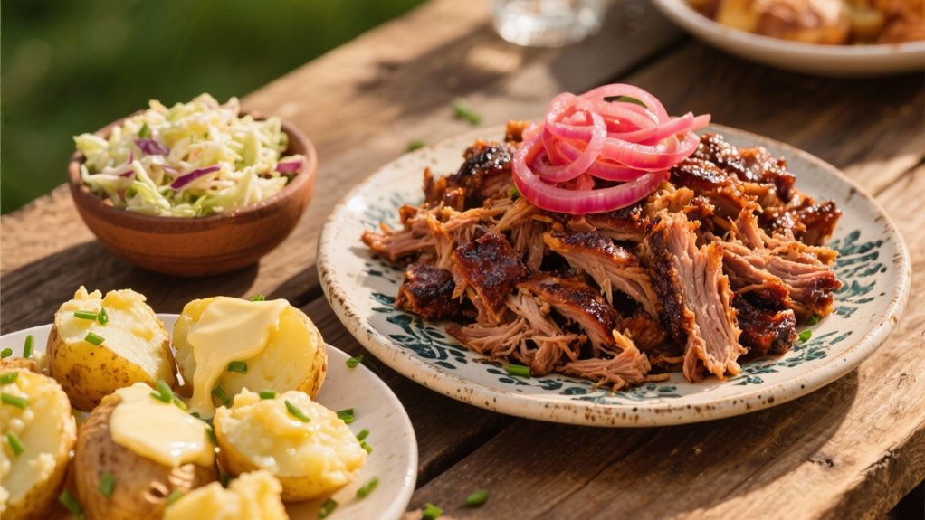 smoky pork with crunchy potatoes