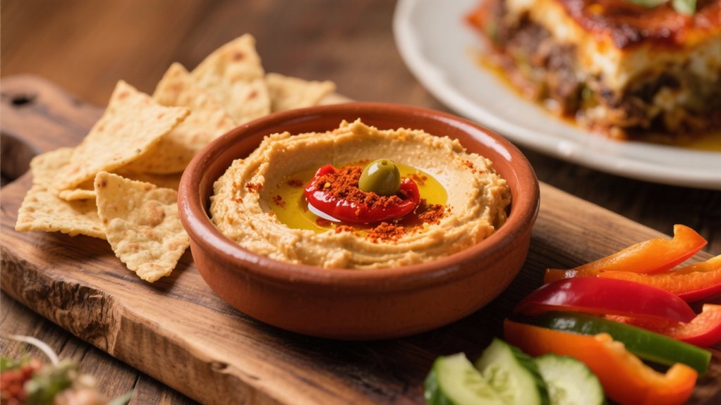 smoky red pepper hummus