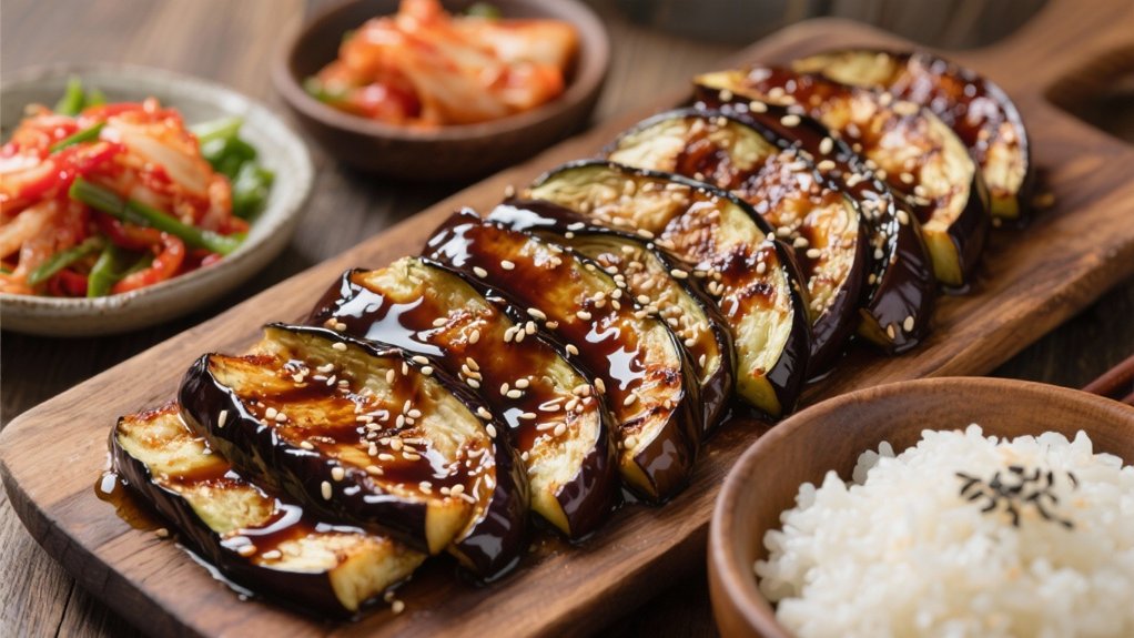 smoky savory grilled eggplant