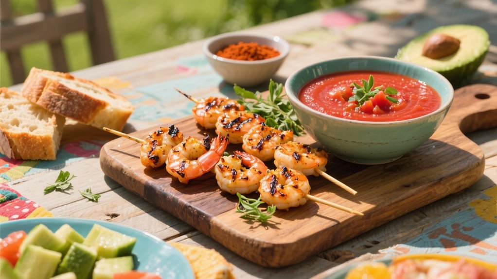 smoky shrimp skewers delight