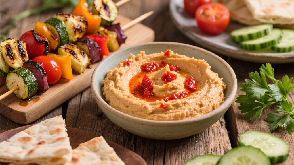 smoky sweet roasted hummus