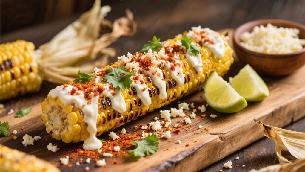 smoky tangy grilled corn