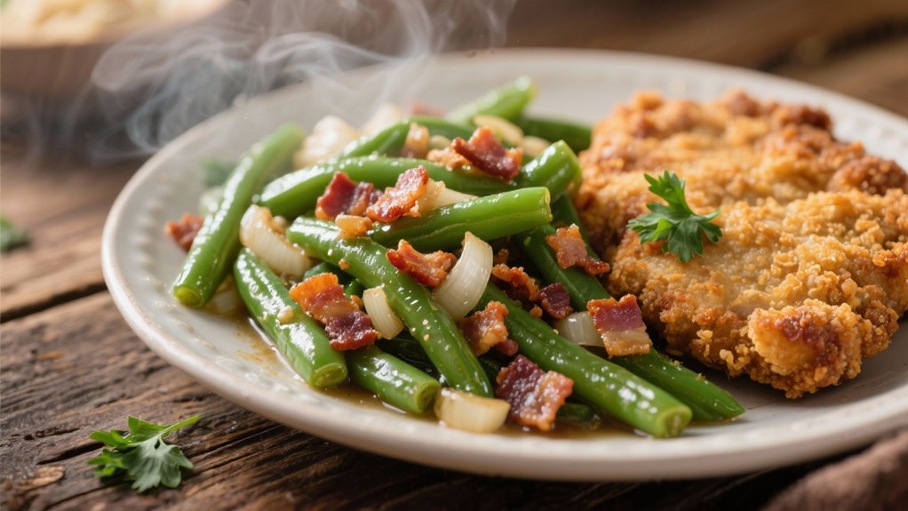 smoky tender green beans